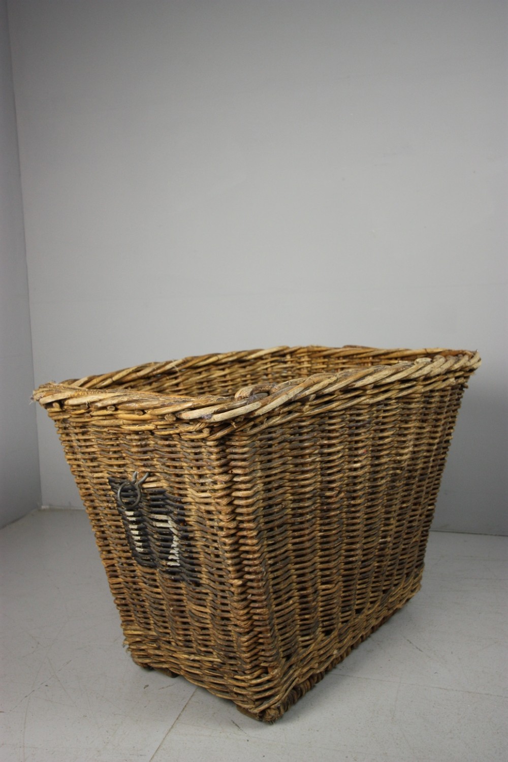 Edwardian Antique Wicker Mill Basket. 