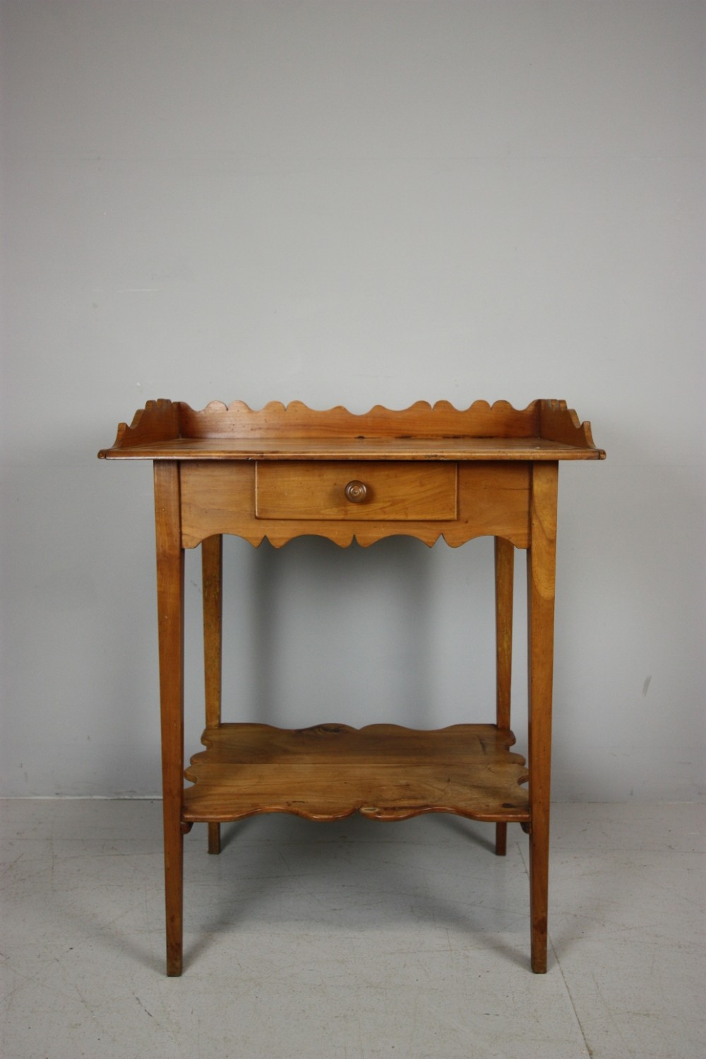 Beautiful Fruitwood Antique Side Table.