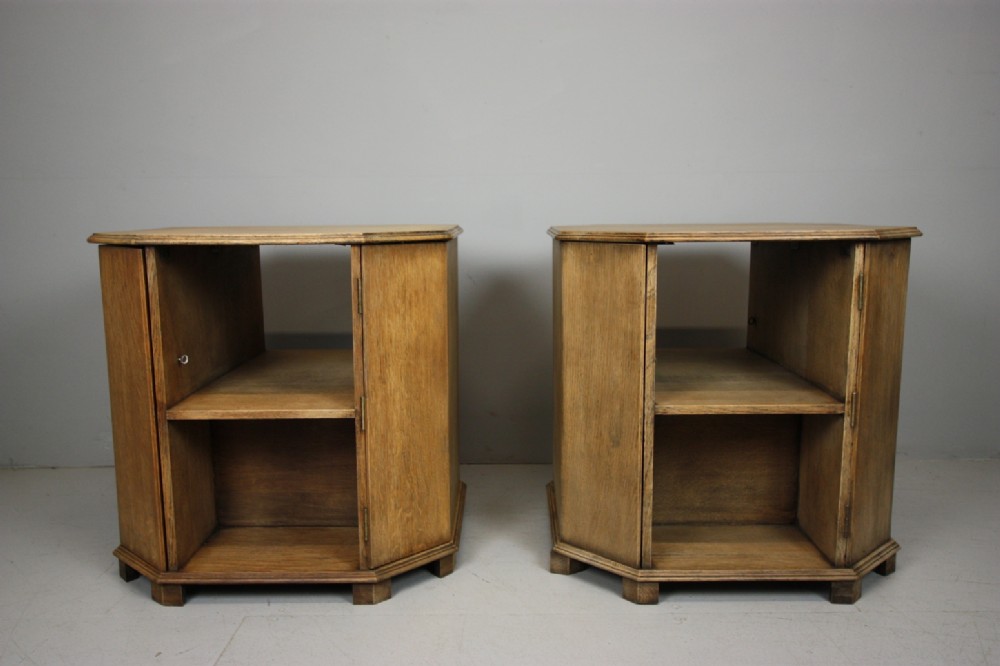 Rare Pair of Heals Oak Drinks Tables. 