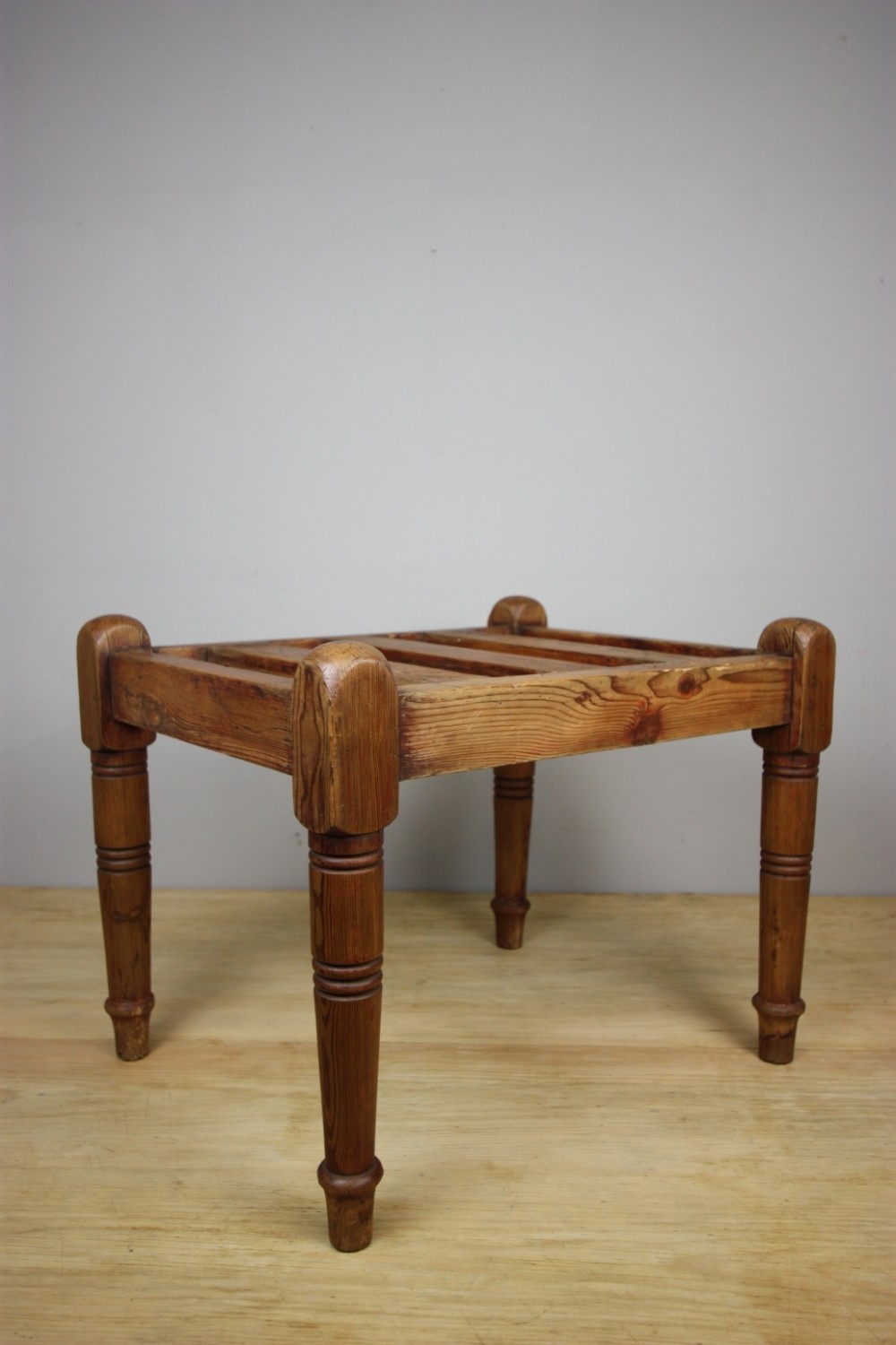 19th Century Antique Pine Luggage Stand. 