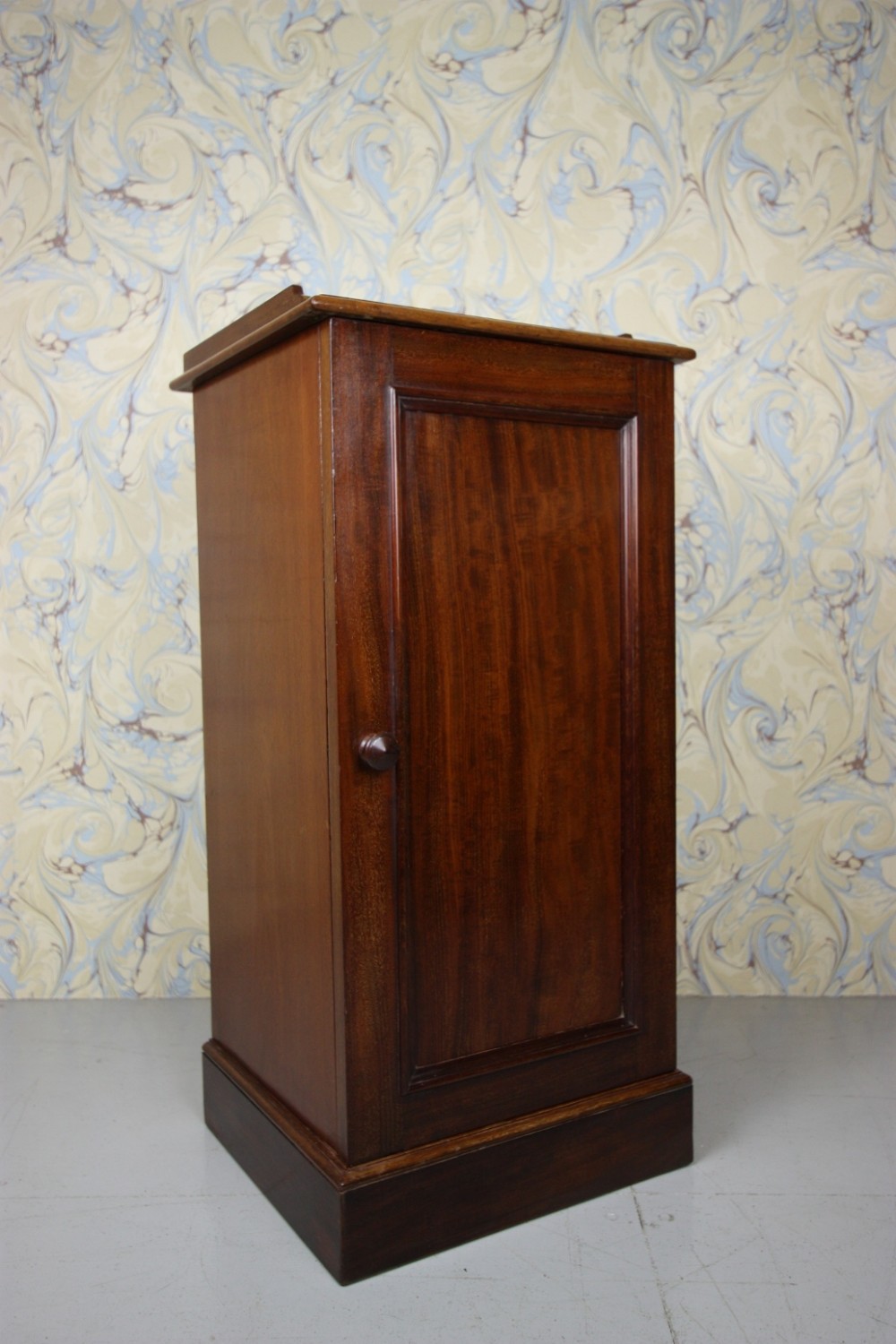 19th Century Antique Mahogany Bedside Cabinet by Heals.