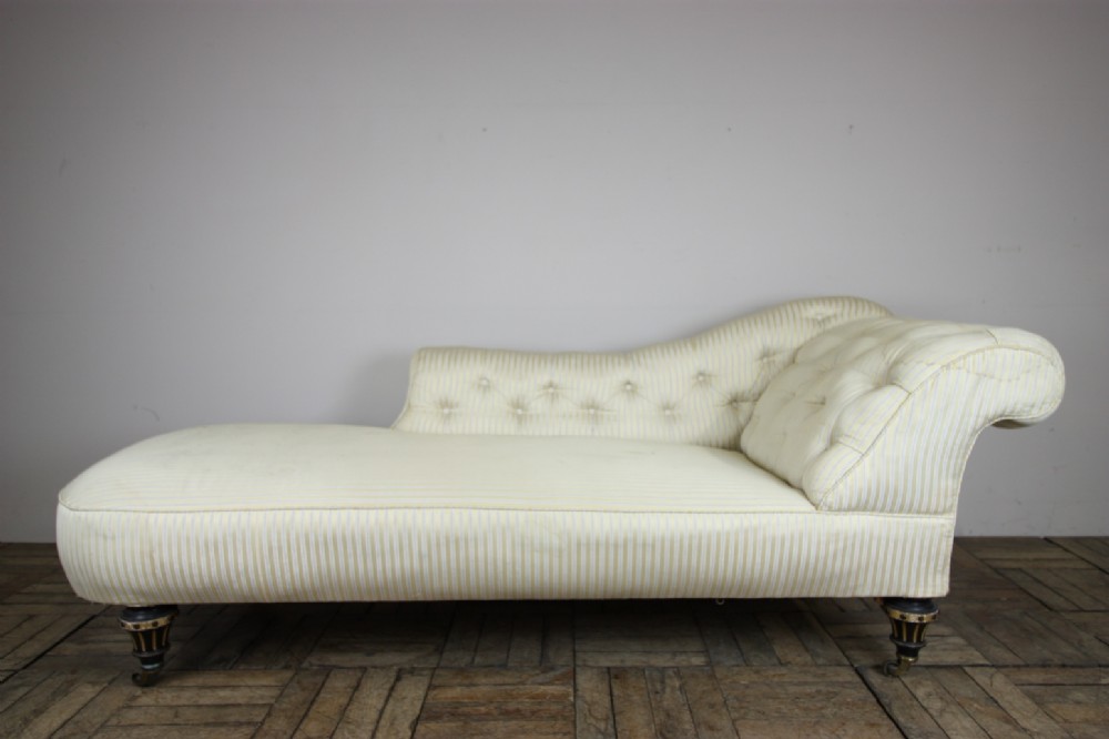 Quality 19th Century Antique Chaise Longue.