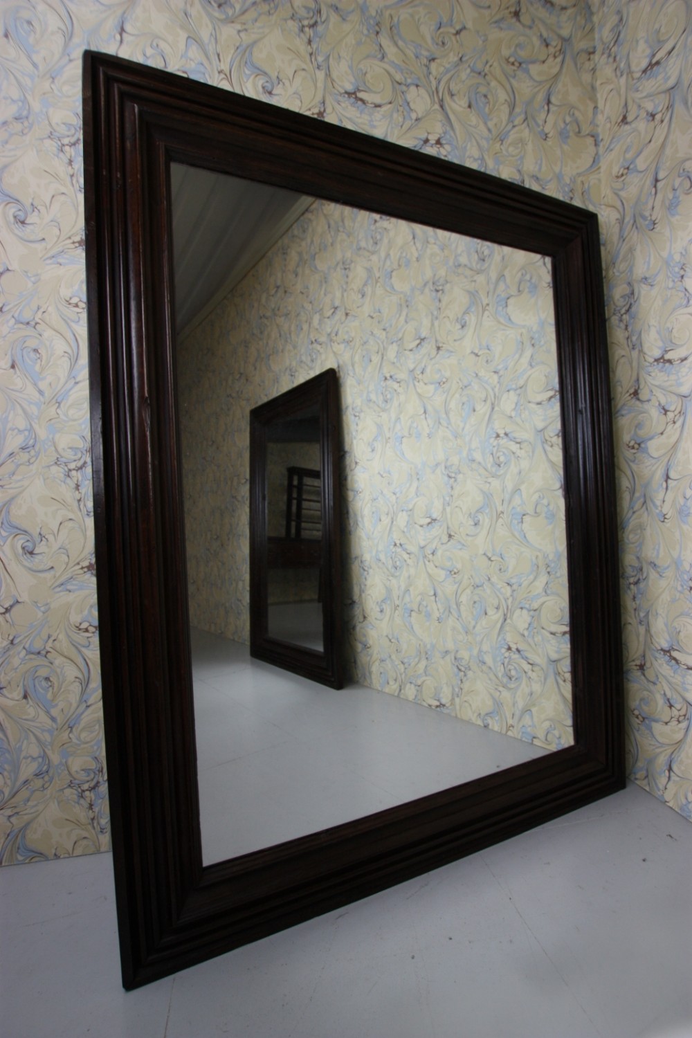 Sudeley Castle 18th Century Antique Oak Mirror