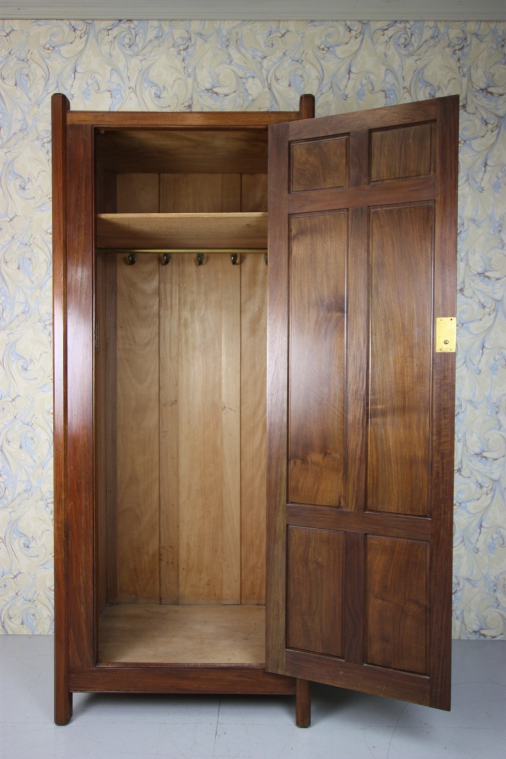 Heals 1930's Walnut Wardrobe.