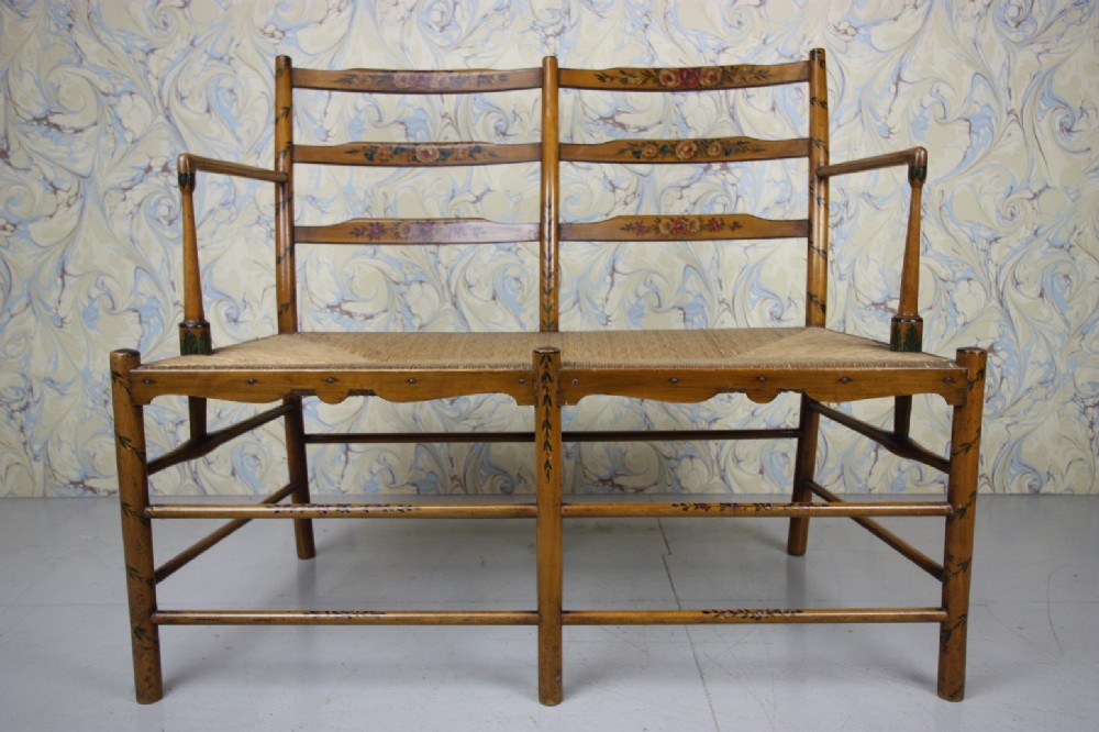 Very Pretty 19th Century Morris & Co Style Antique Settee.