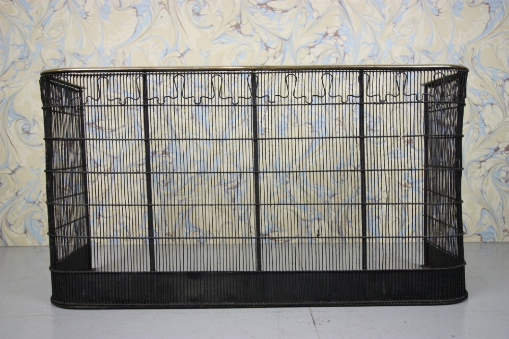 19th century English Antique Wire Work Fire Guard.