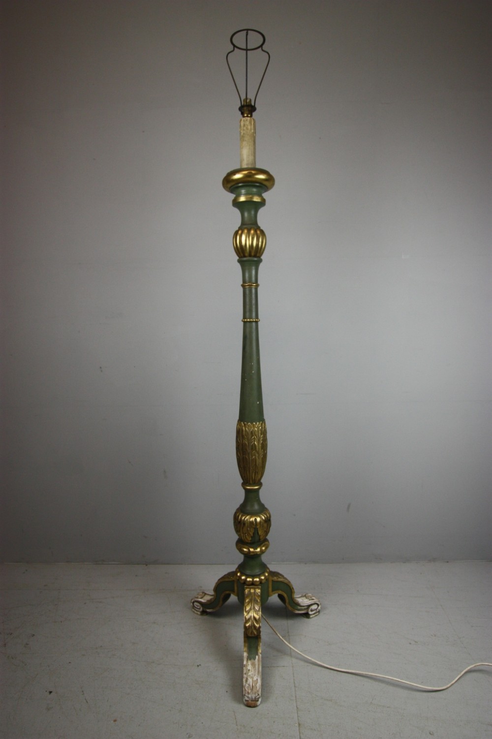 1920's Decorative Standard Lamp in Original Paint