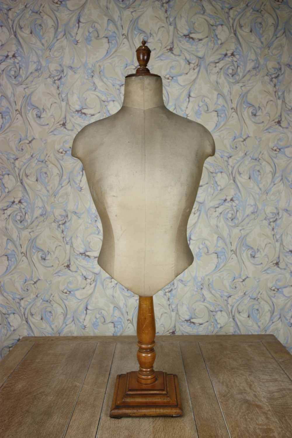 19th Century English Antique Mannequin Bust.