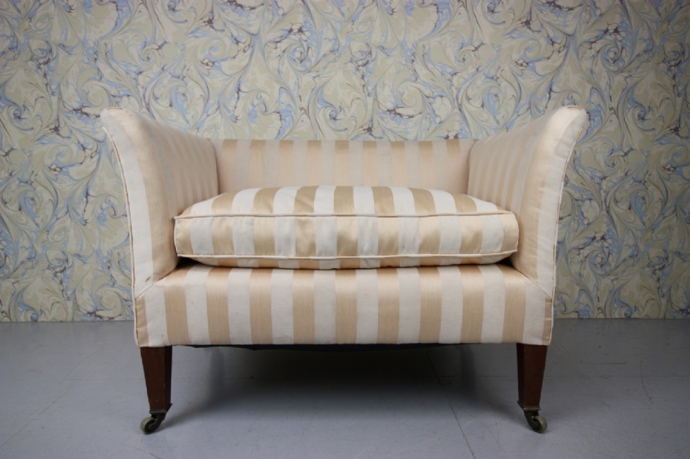 Edwardian Antique Howard & Sons Sofa Seat.