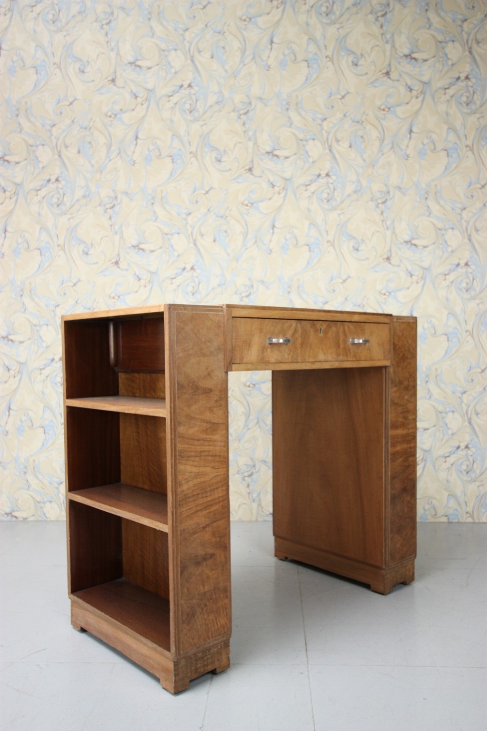 1920's Heals Walnut Writing Desk.
