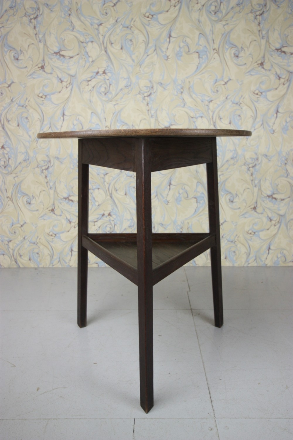 Unusual Heals Antique Oak Cricket Table.