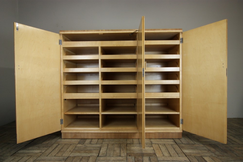 Heals 1920's Sycamore Gentlemen's Press Cupboard.