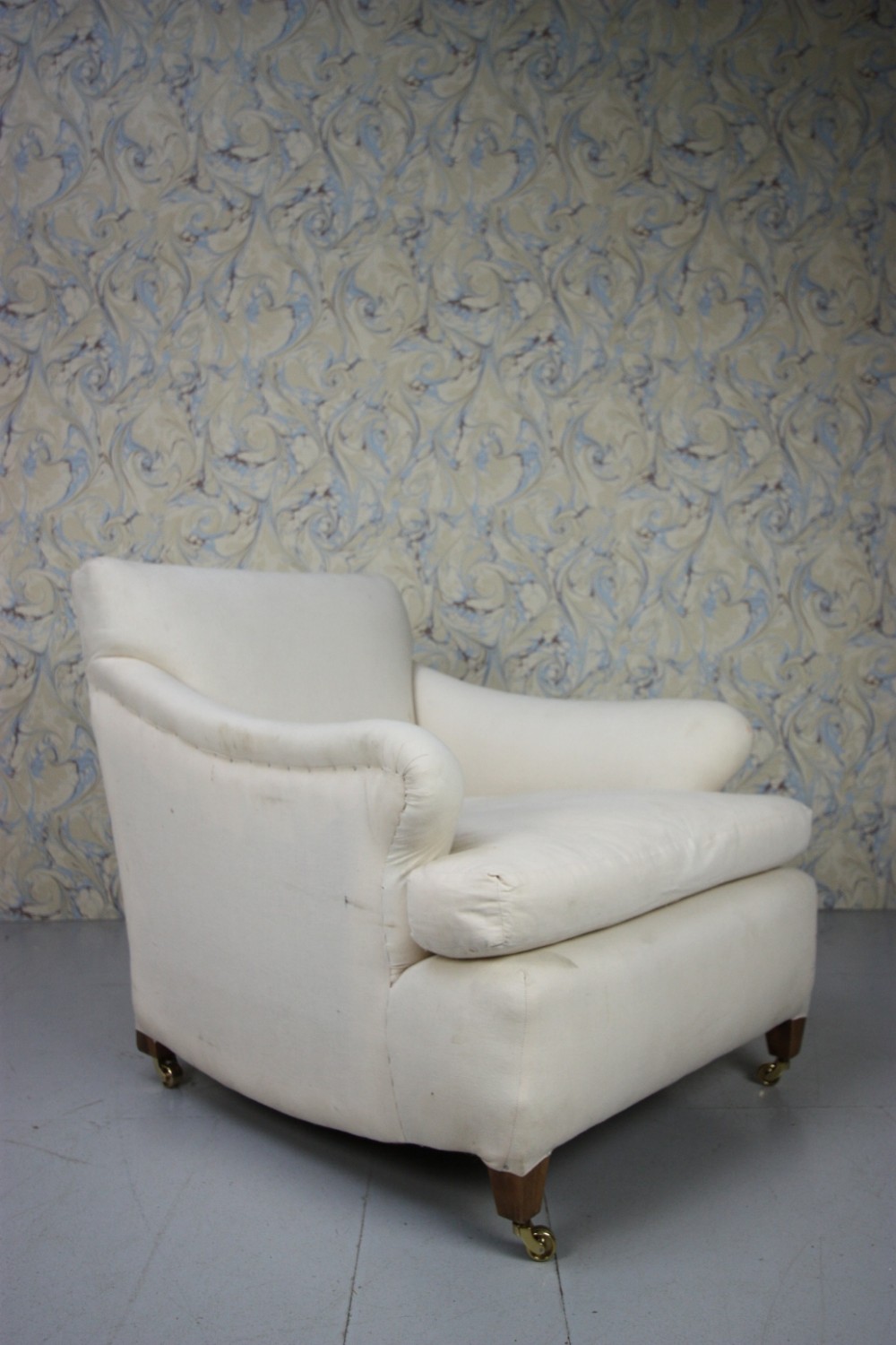 Deep Seated Edwardian Antique Armchair.