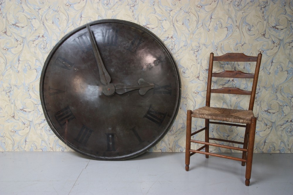 Huge Regency Antique Copper Clock Face.