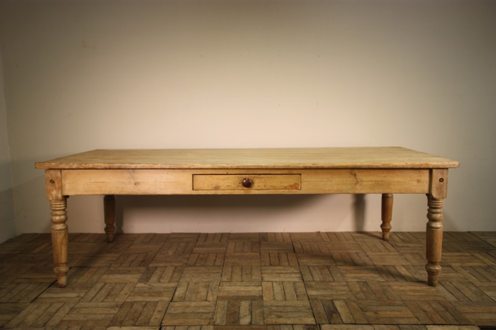 Fantastic Large Country House Antique Pine Dining Table.
