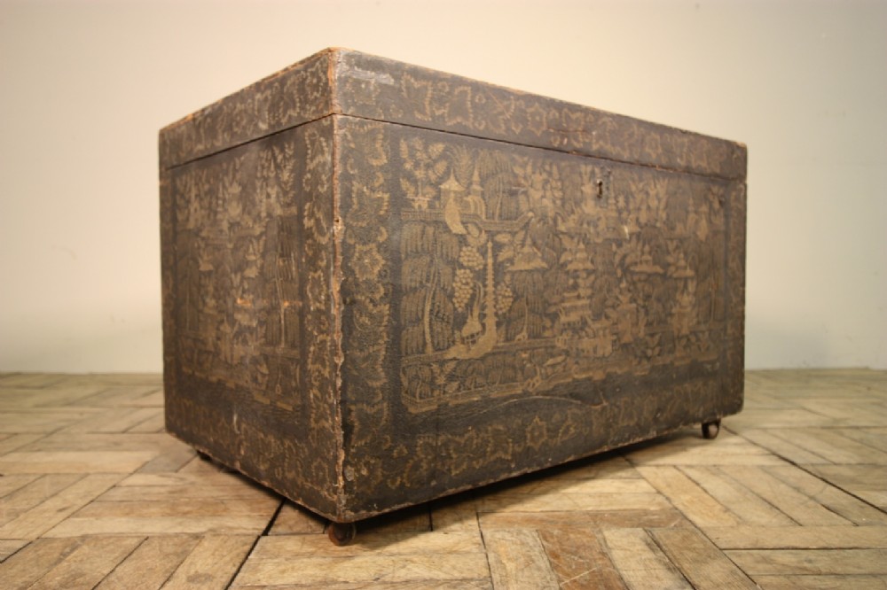Large 18th Century Anglo Indian Antique Camphor Box.