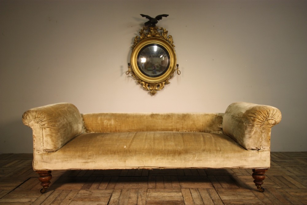 Mid 19th Century Antique Upholstered Sofa.