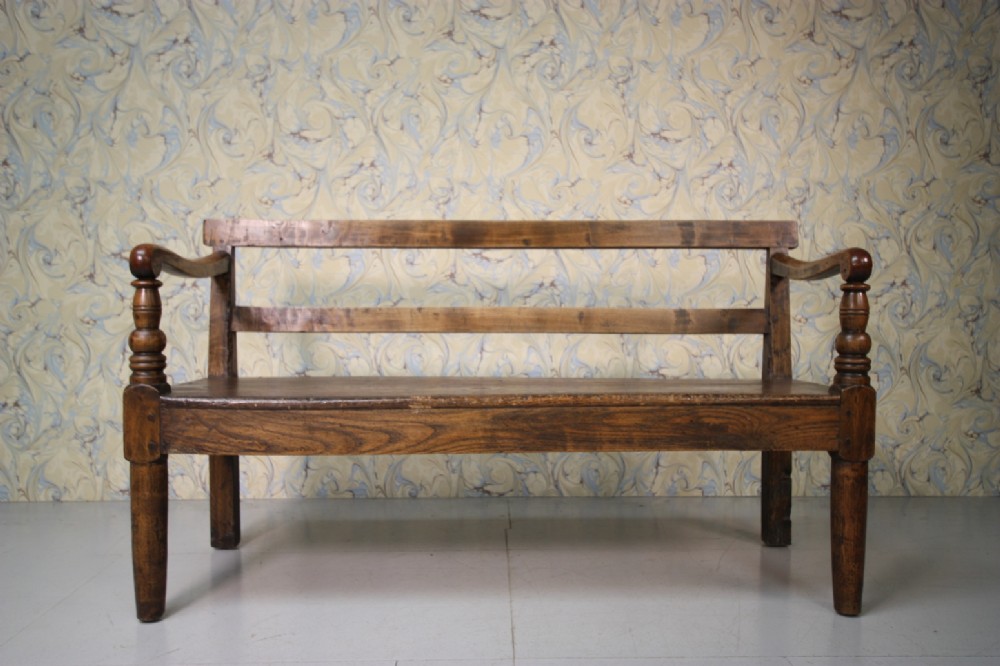 Late Georgian Cumbrian Antique Settle Seat.