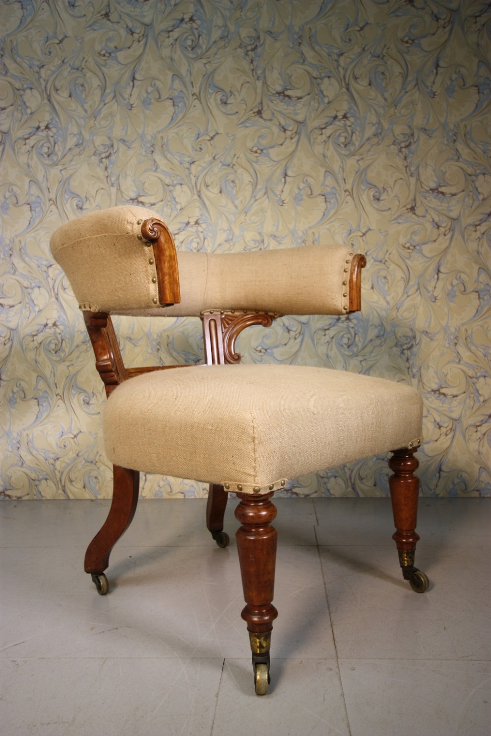 Wiiliam the Fourth Antique Satin Birch Armchair.