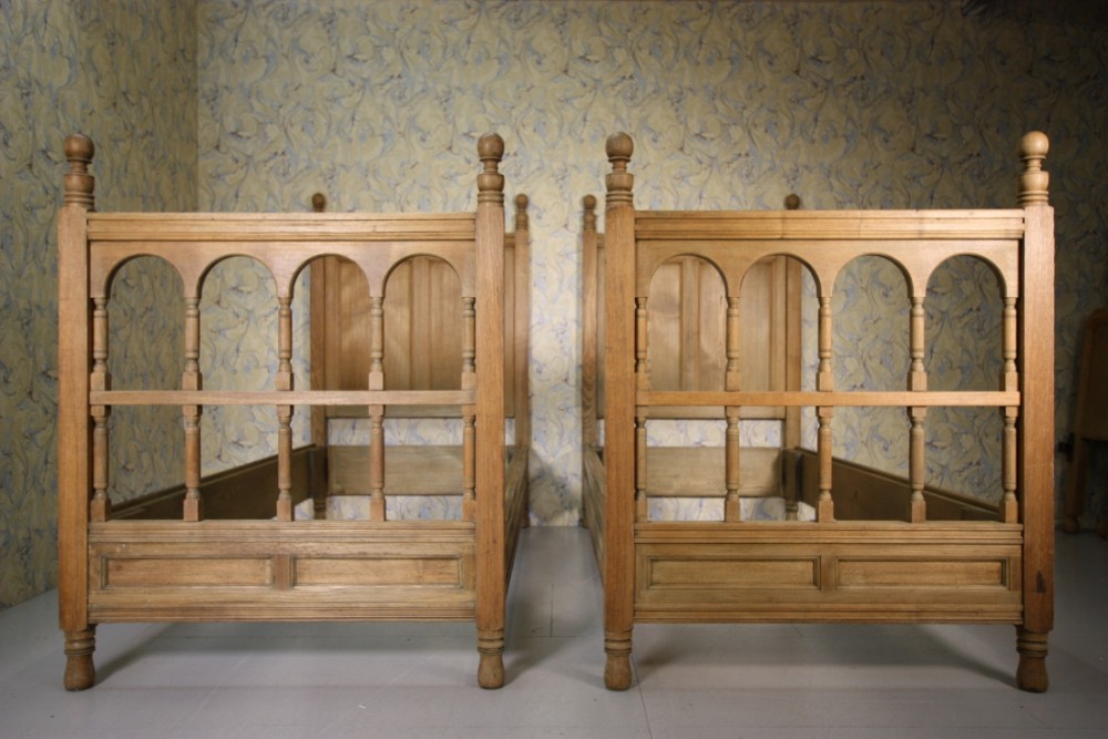 Superb Pair of Antique Beds by Liberty's of London.