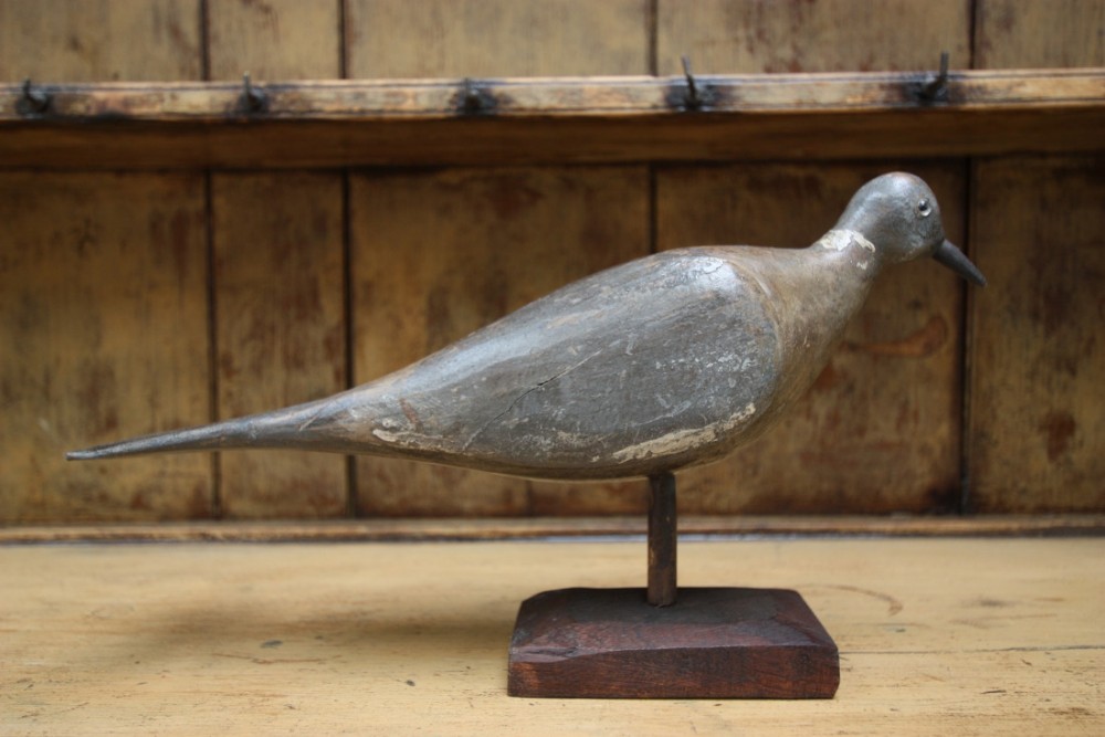 19th Century English Antique Decoy Pigeon.