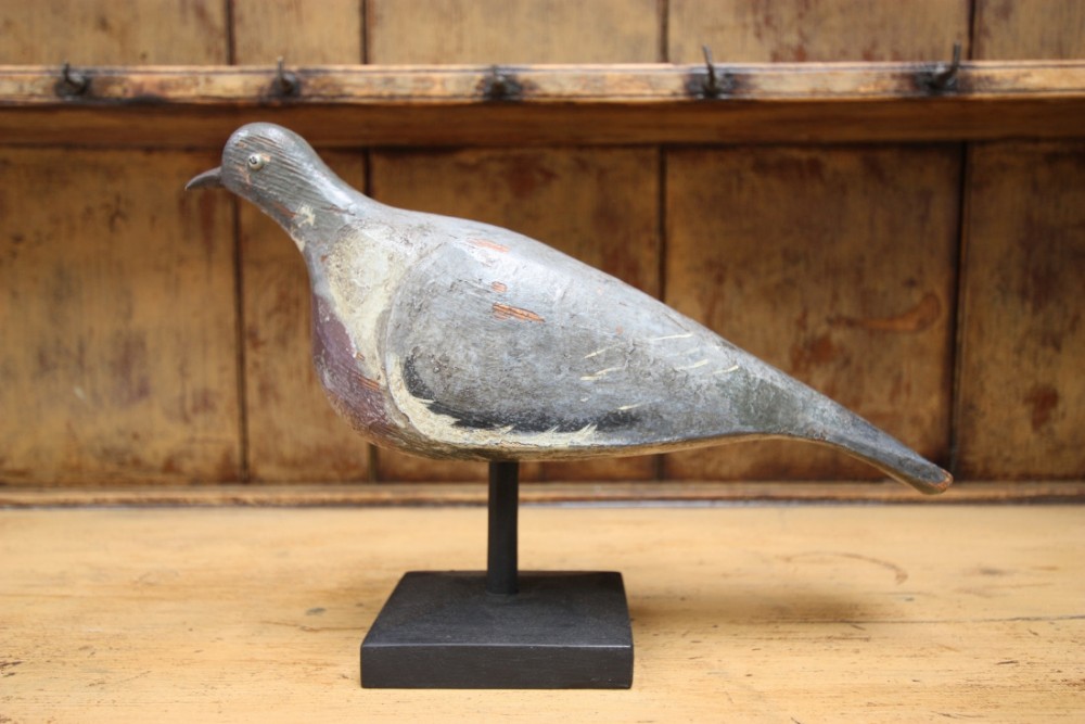 19th Century English Antique Decoy Pigeon.