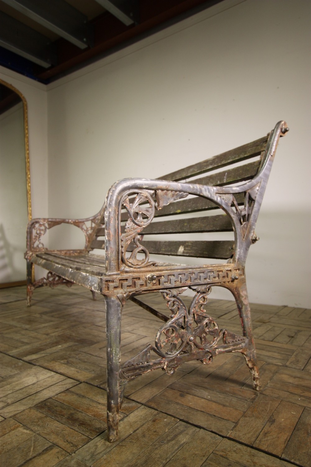 Christopher Dresser Antique Garden Bench by Coalbrookdale.