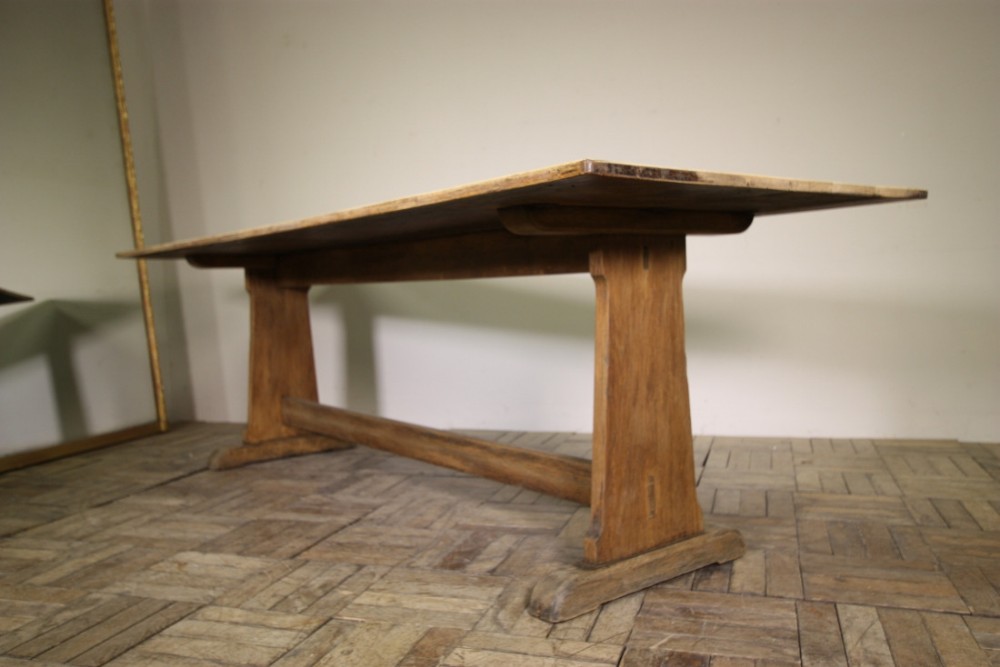 1930's English Oak Refectory Dining Table