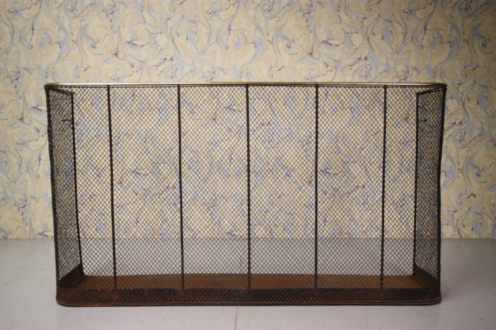 Large English 19th Century Antique Fire Guard.
