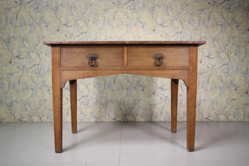 Early Heals Antique Oak Side Table.
