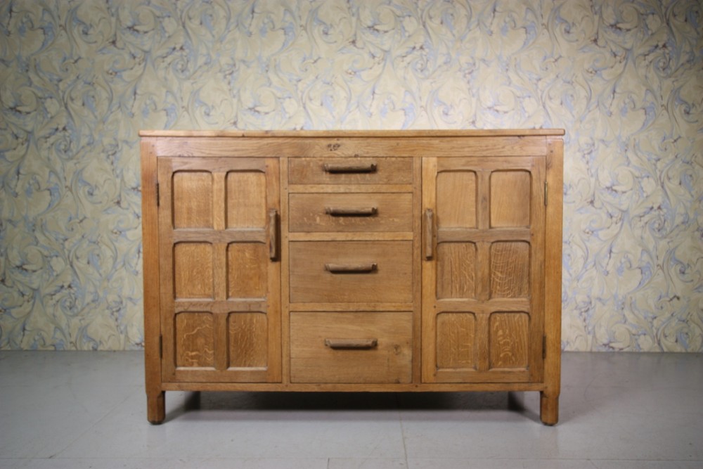 Quality 1930's English Oak Dresser Base.