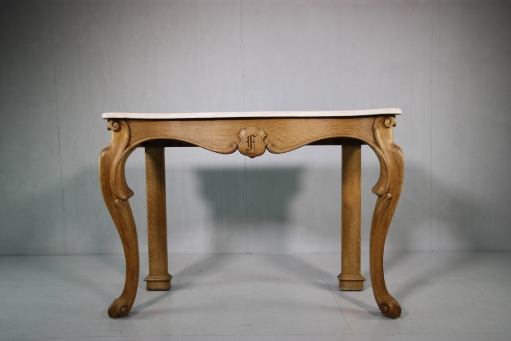 English 19th Century Antique Oak Console Table.