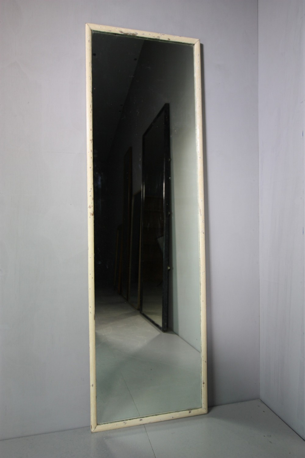 19th Century Antique Outfitters Mirror in Original Paint.