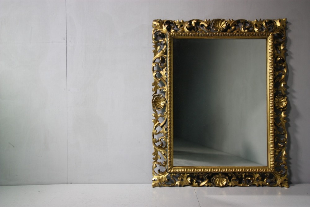 Decorative Florentine Antique Mirror.