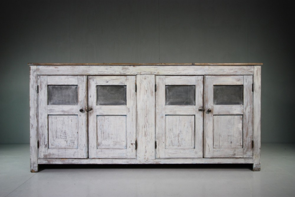 19th Century English Antique Painted Dresser Base.