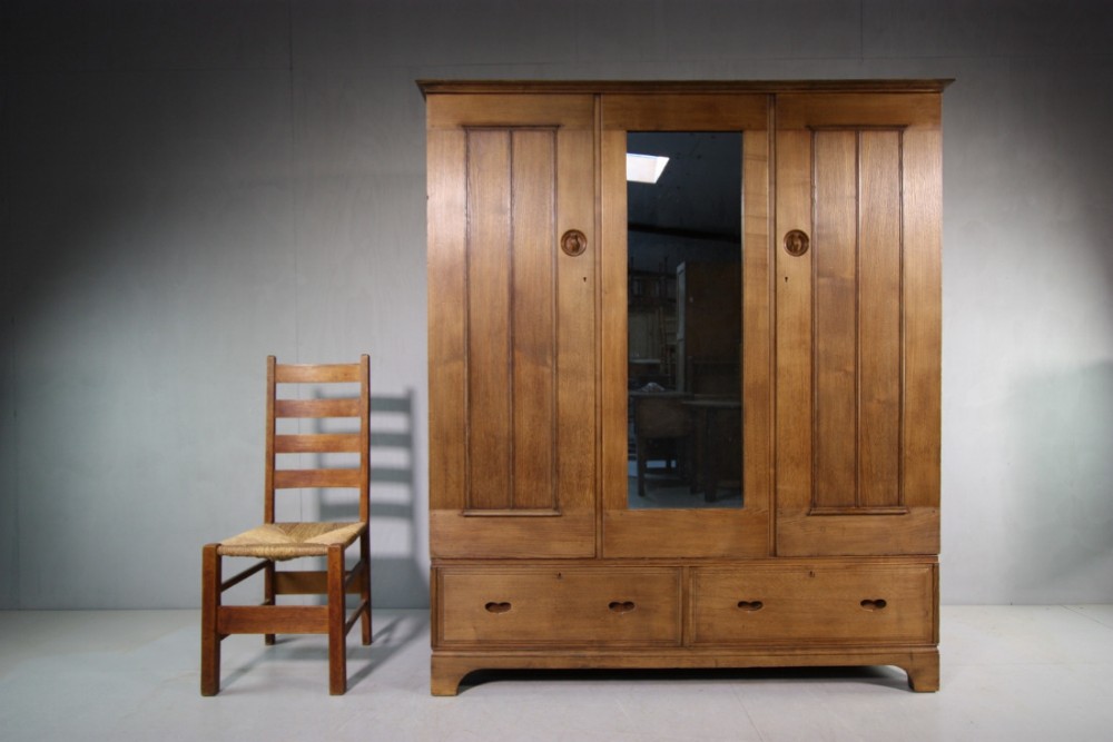 Very Rare Heals Antique Wardrobe by Ambrose Heal.