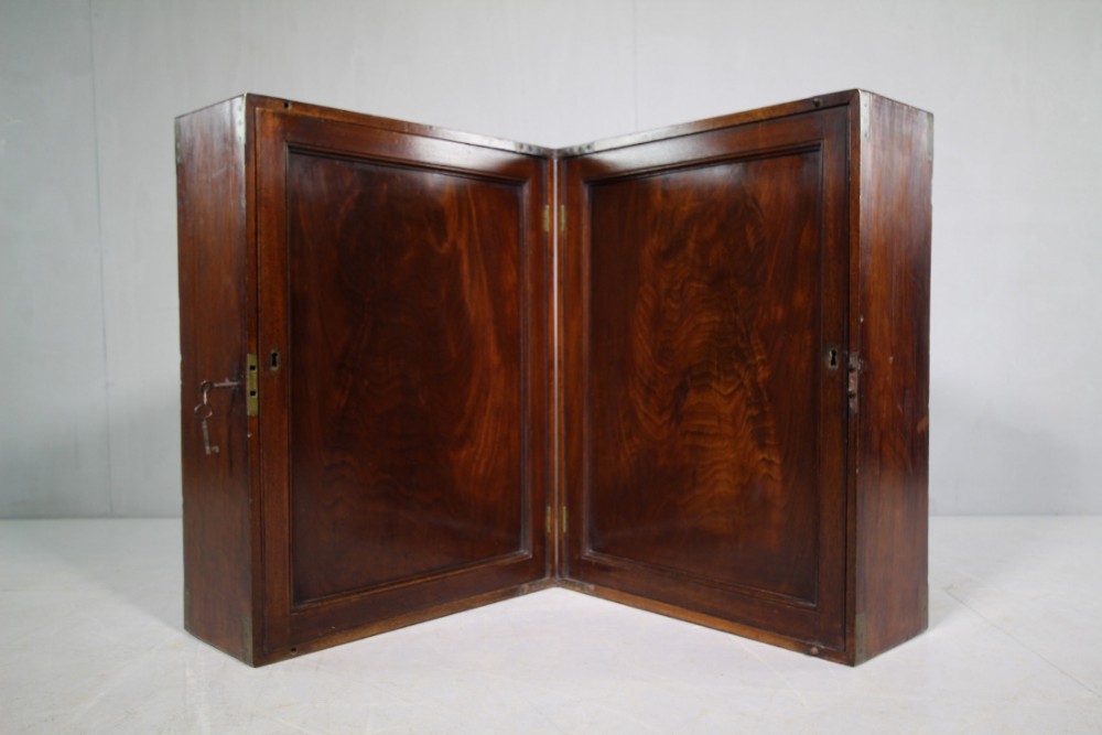 Major Luards Military Antique Mahogany Bookcase.