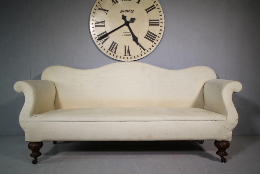 19th Century Antique English Upholstered Sofa.