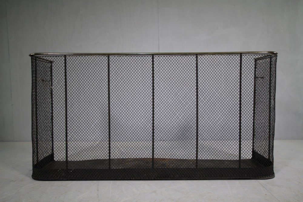 19th Century Brass Topped Antique Fire Guard.