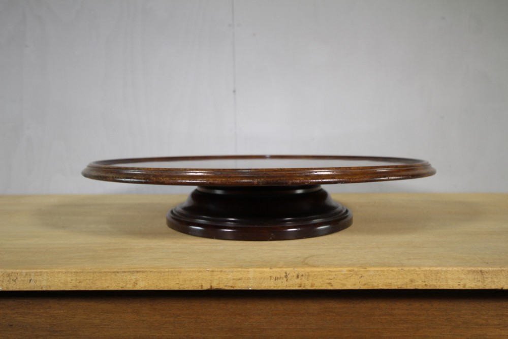 Huge Antique Mahogany Lazy Susan by Wylie & Lockhead.