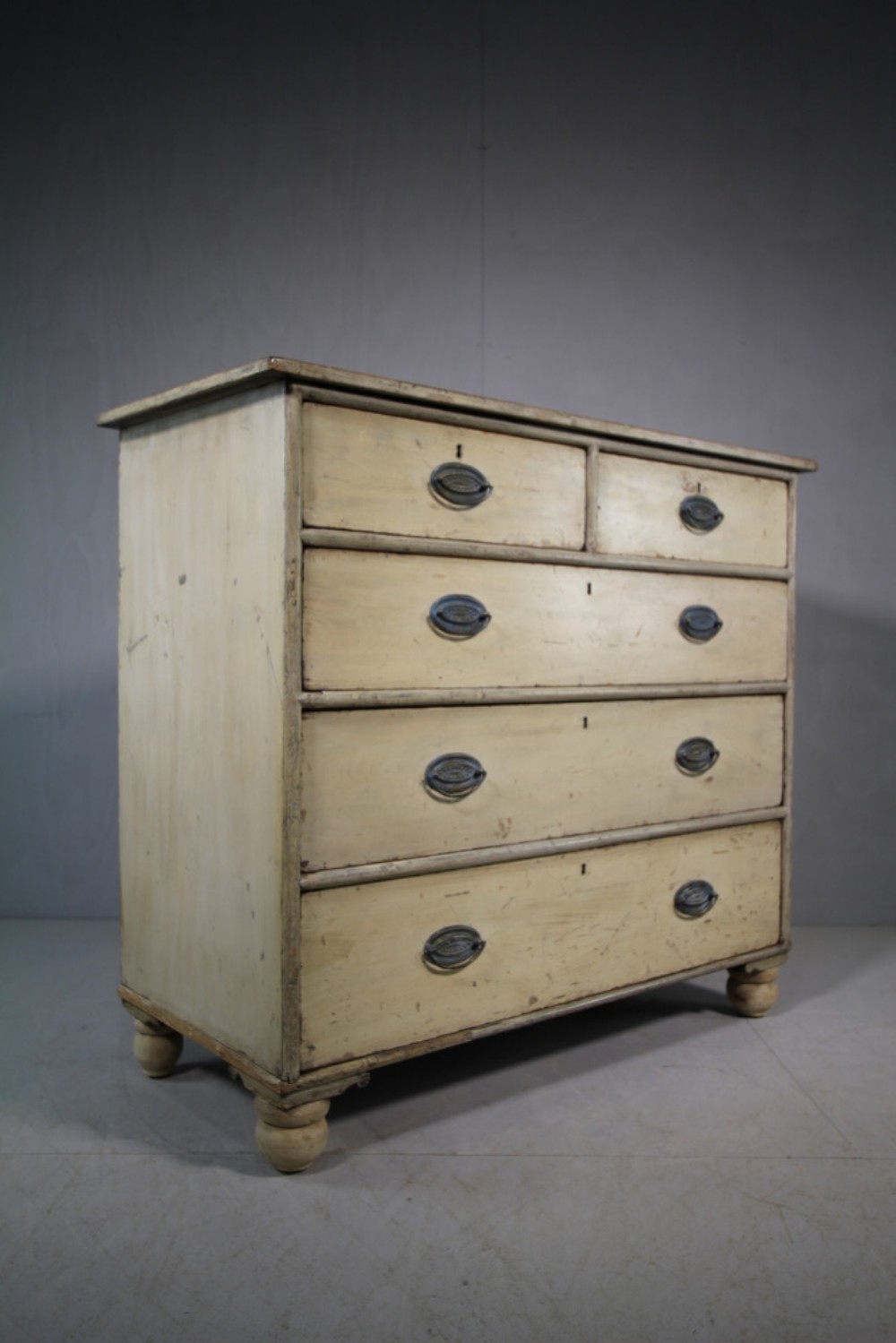 Regency Antique Chest of Drawers in Original Paint.