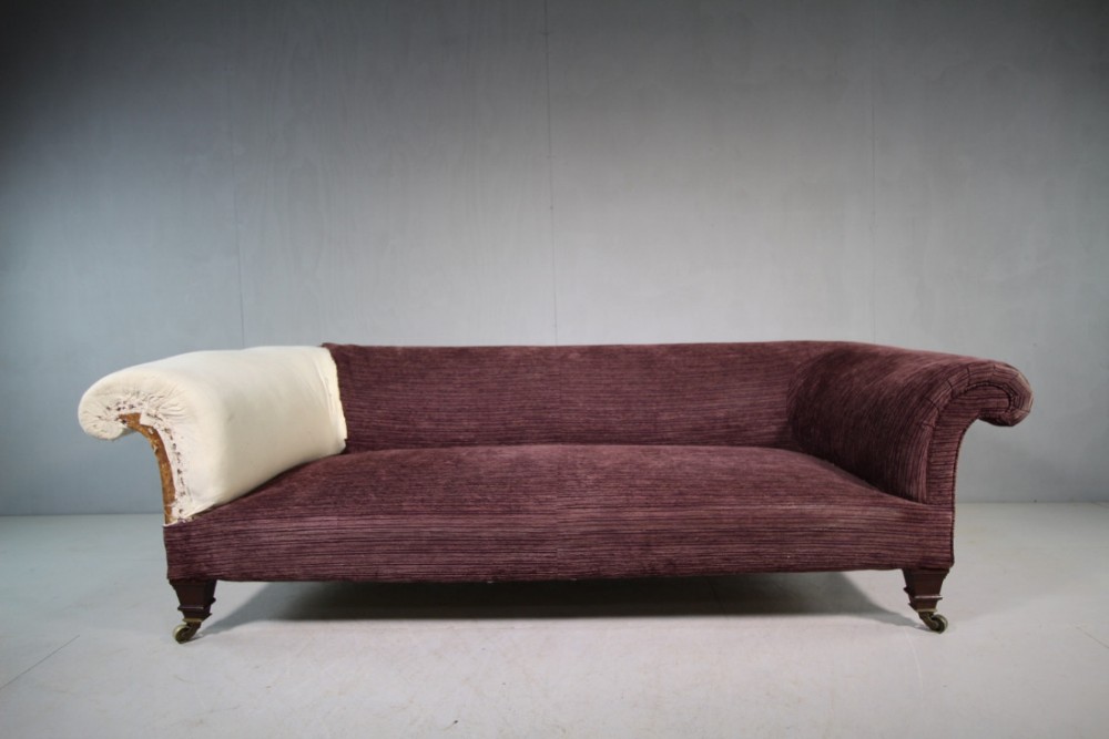 19th Century Large Antique Sofa by Howard & Sons .