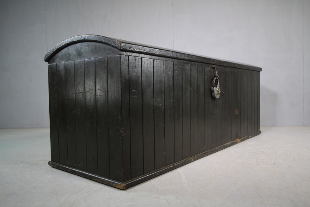 Large Shooting Lodge Antique Boot Room Chest.