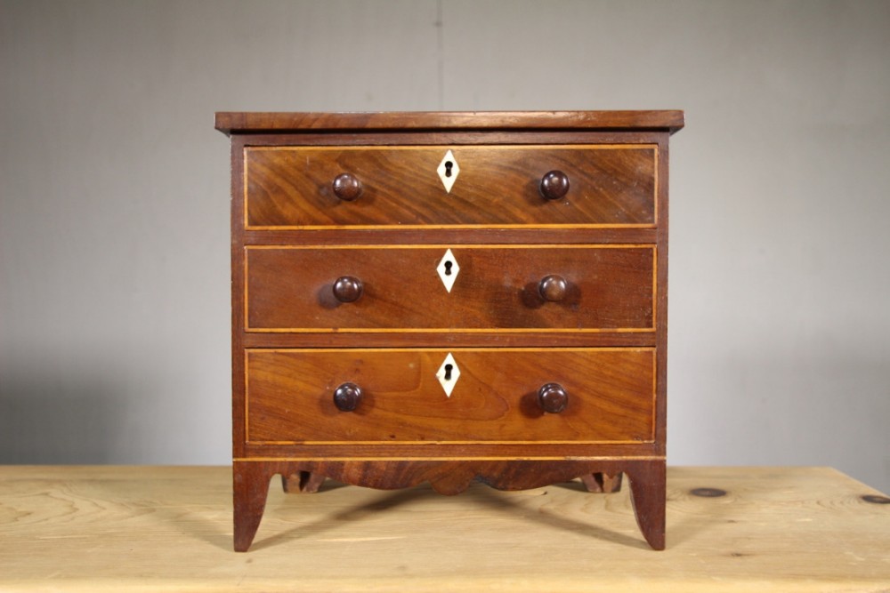 Early 19th Century Minature Antique Chest of Drawers.