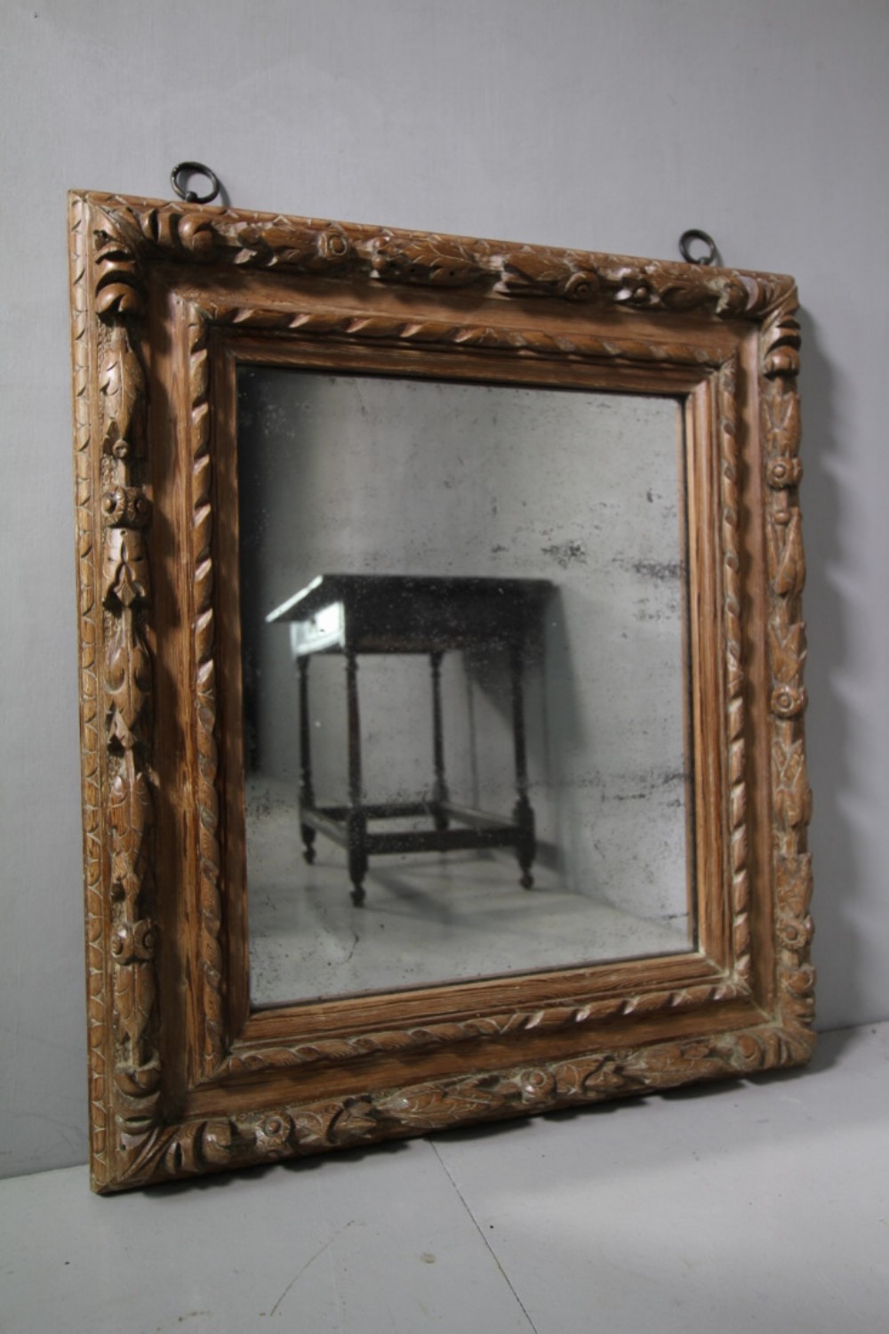 Fabulous Georgian Antique Carved Pine Mirror.