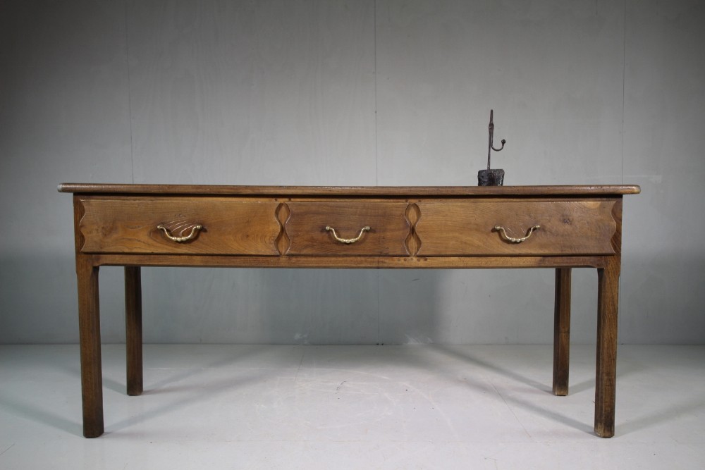 19th Century Antique Chestnut Serving Table.
