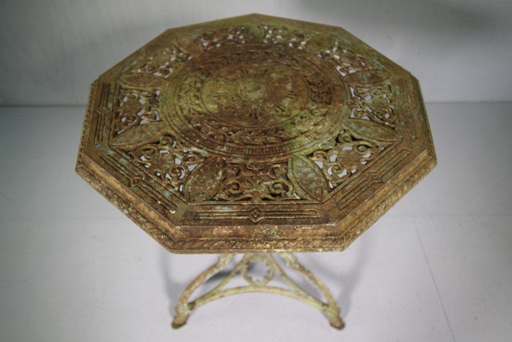 Rare The Stanley Table English Antique in Cast Iron.