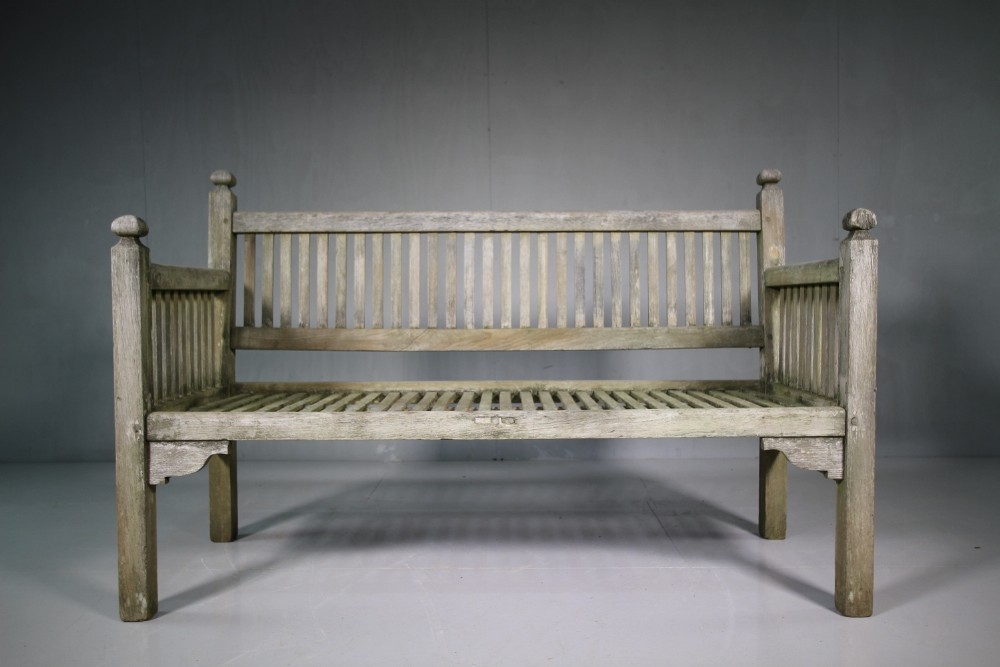 Heals 1920's Teak Garden Bench - Lovely Model.