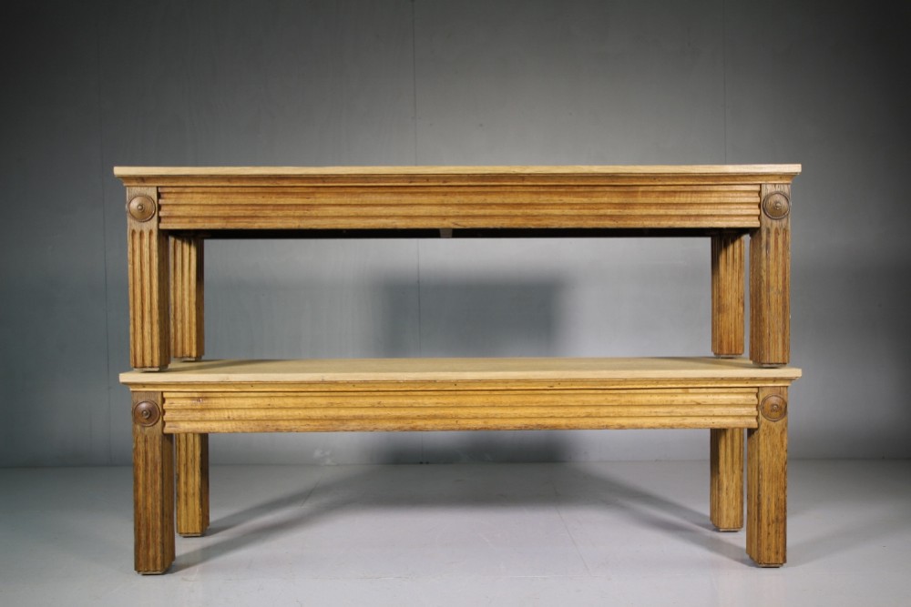 Pair of 19th Century Antique Oak Window Seats.