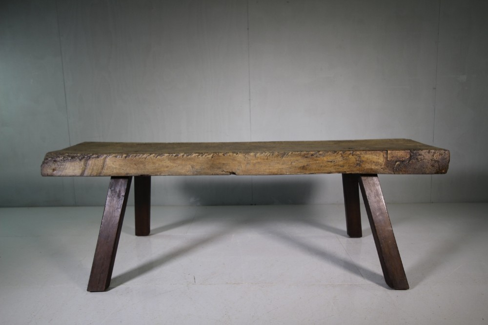19th Century Welsh Sycamore Antique Pig Table.